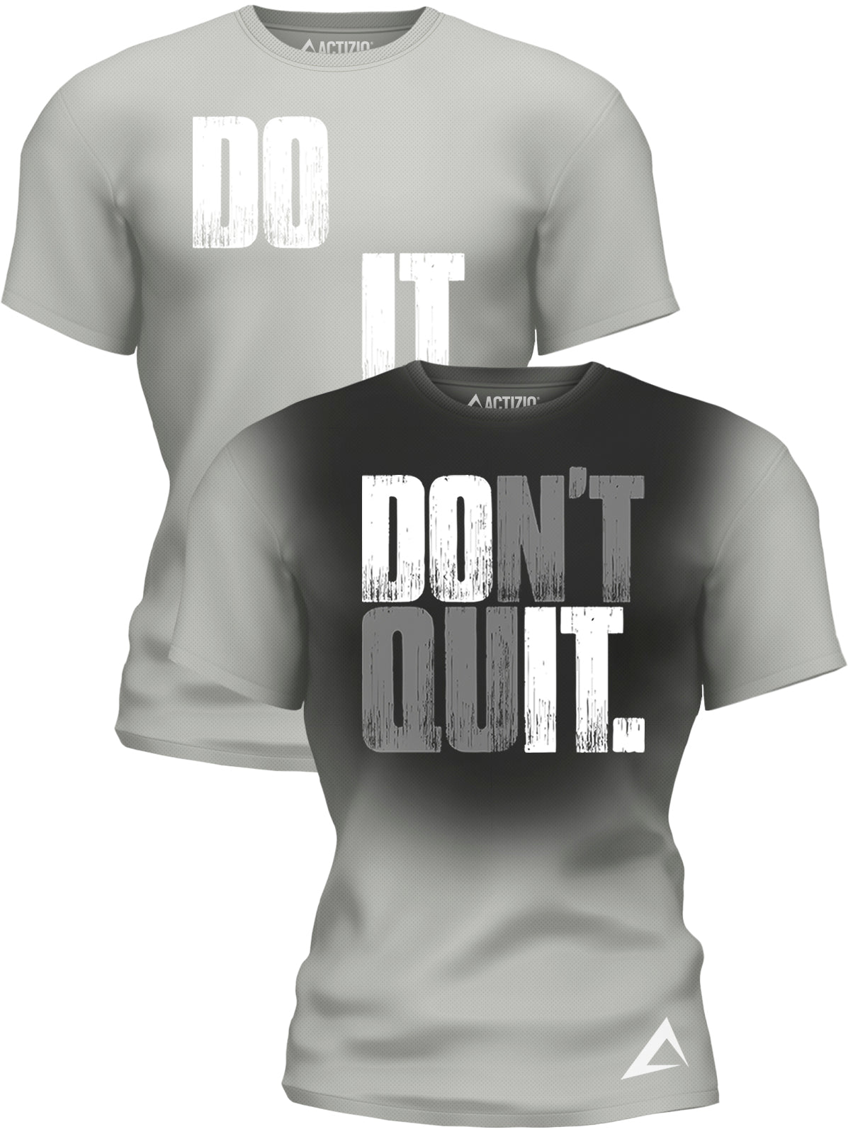 Performance Do It, Don't Quit - Light Gray Men's Sweat Activated T-Shirt